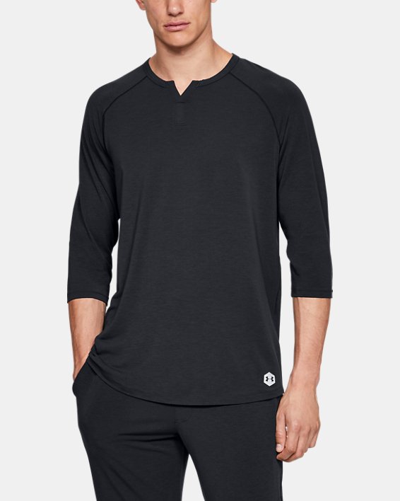 Under Armour Mens Under Armour Mens Athlete Recovery Ultra Comfort Henley Under armour mens athlete recovery sleepwear henley